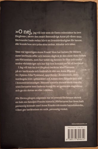 Jag vill inte ha levt förgäves av Mari Larsson, 2014