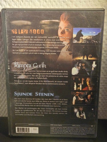 No Law 4000 Tompta Gudh Sjunde Stenen Sci-Fi Fantasy DVD Svensk Film