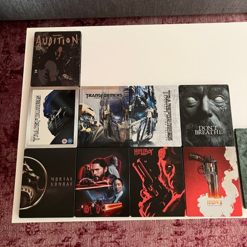 9st Blu-ray Collectors Edition Steelbooks, minst 1st 4K