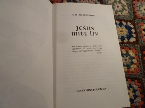 JESUS MITT LIV, K-E. HEINERBORG, 1973,  BÖCKER