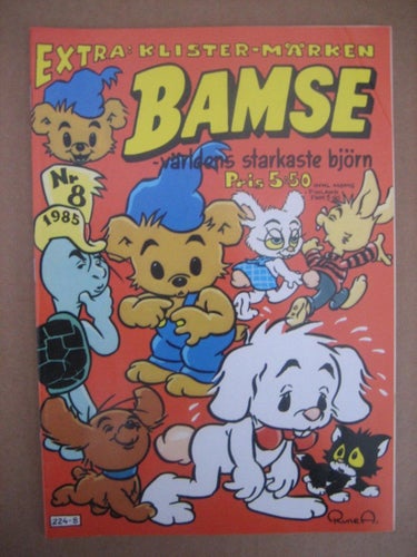 Bamses    Nr:8-1985  (Extra: Klister-märken)