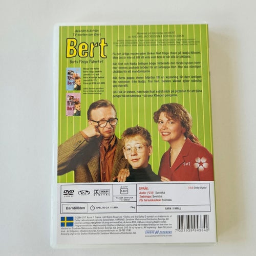 Bert Berts Piniga Pubertet - DVD Avsnitt 5-8 - SVT