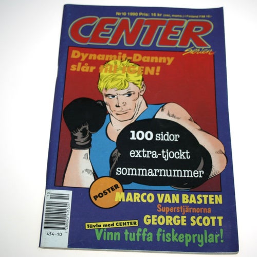Centerserien - 1990 - NR 10 - Stjärna George Scott. Poster Marco Van Basten