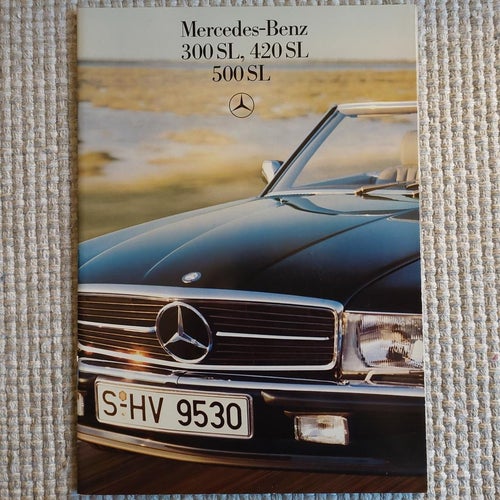 Mercedes Benz 300 SL 420 SL 500 SL 1986 1285 in english R107