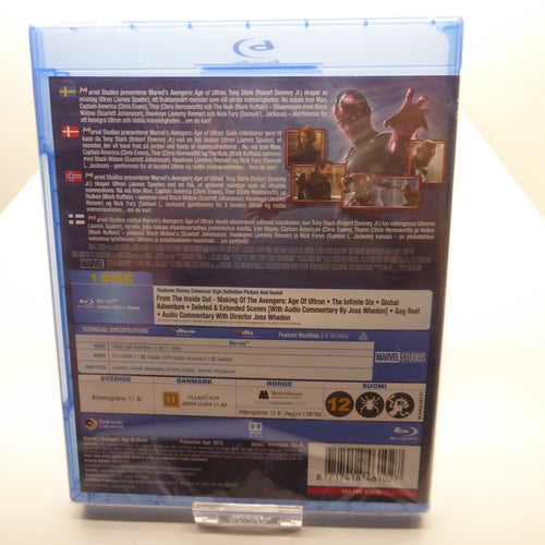 Avengers Age of Ultron - Blu-ray film, Svensk text, Inplastad