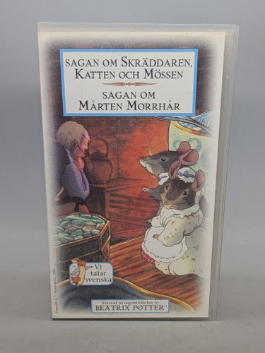 Beatrix Potter - Sagan om Skräddaren, katten & mössen - Mårten Morrhår - VHS