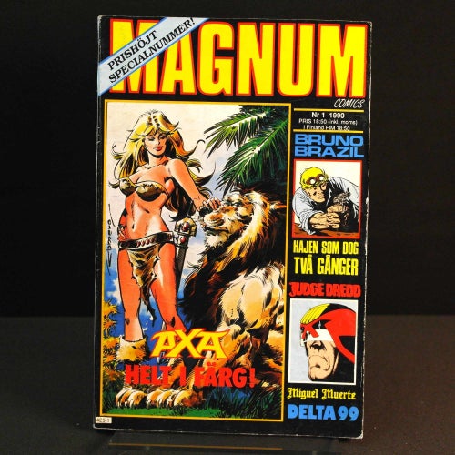 Magnum Comics - 1990 - NR 1 - Axa: Lustgården | Judge Dredd | Bruno Brazil