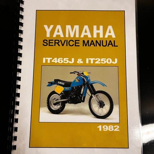 Yamaha Service Manual IT465J & IT250J, 1982