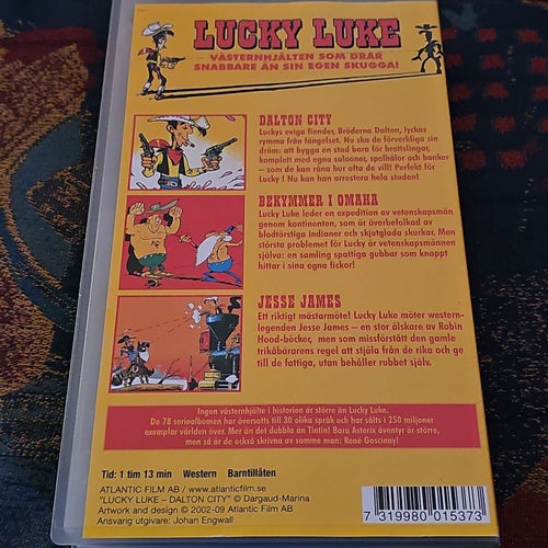Lucky Luke - Dalton City VHS Svenskt Tal