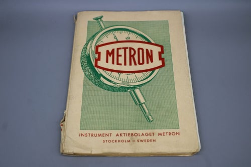 Instrument Aktiebolaget Metron Produktkatalog Mätverktyg m.m 1961