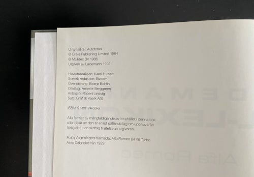 Lademanns Bil-Lexikon 1992 - Världens alla bilmärken ABA-AME