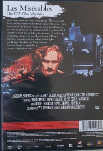 Les Misérables - 1935 Film Adaptation - DVD