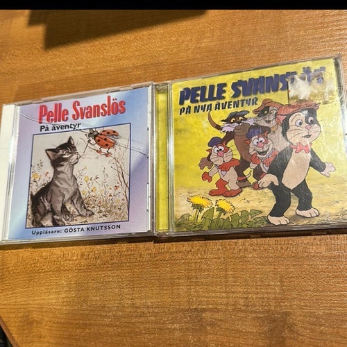 2 st ljudböcker: Pelle Svanslös CD-skivor