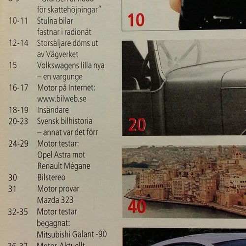 Motor nr 9 1998: Ford Cougar, Nissan Patrol, Opel Astra, Mazda 323, Mégane