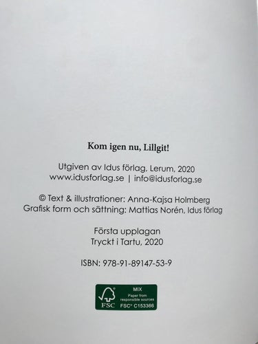 KOM IGEN NU, LILLGIT! Anna-Kajsa Holmberg 2020