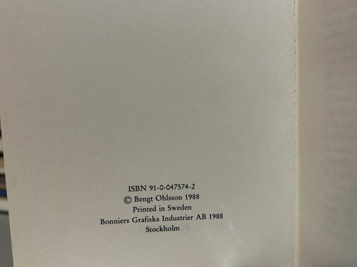 Jazz är farligt av Bengt Ohlsson. Bok. Very Fine plus
