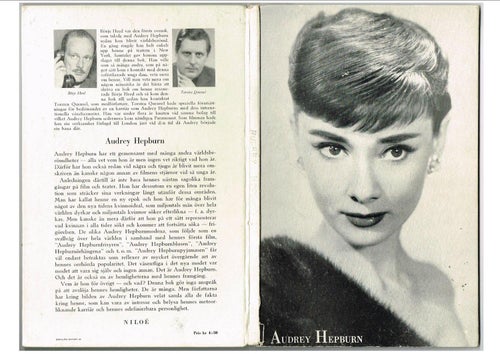 AUDREY HEPBURN - Börje Heed och Torsten Quensel (1954)