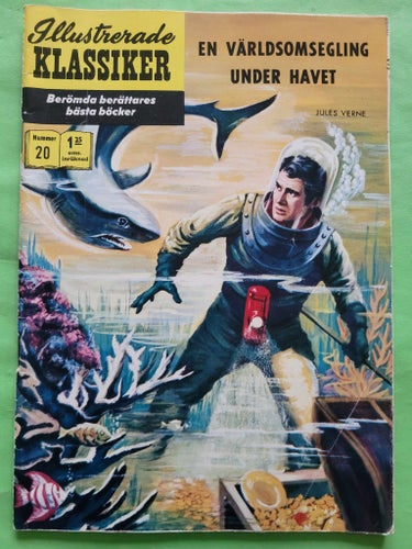 Illustrerade klassiker nr 20 - En världsomsegling under havet