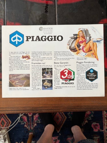 Piaggio Ape 50 Europa broschyr