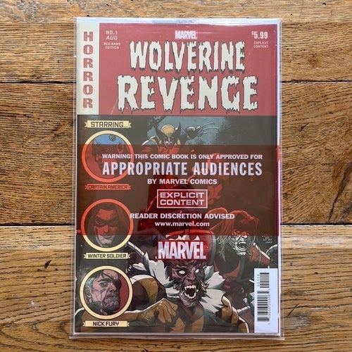 Wolverine Revenge Red Band Edition #1-5 1:25 incentive variants (Marvel, 2025)