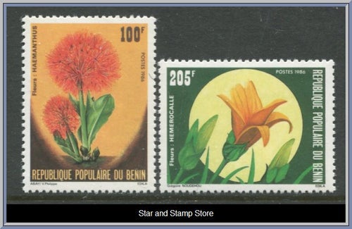 Benin | Mi 444-445 | Blommor | Postfriskt | Kv 50:-