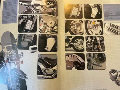 Broschyr Katalog Prislista Suzuki Tillbehör till din Suzuki 2002 Motorcykel MC
