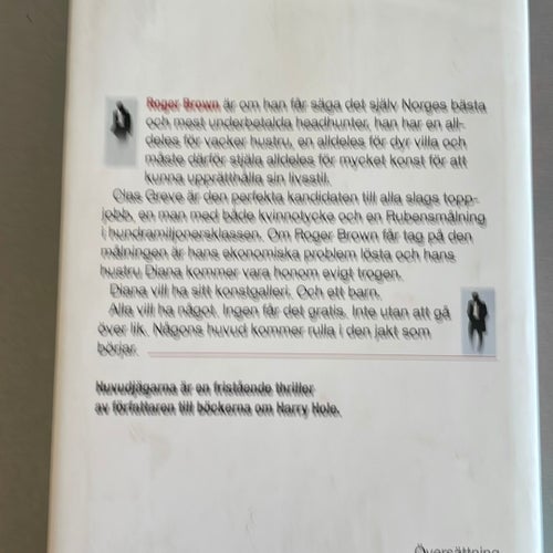Huvudjägarna - Jo Nesbø, 2010 Inbunden bok
