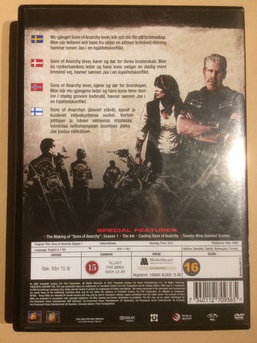 Sons of anarchy DVD säsong 1