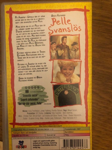 Pelle Svanslös Julkalendrar del 1 av 2- VHS