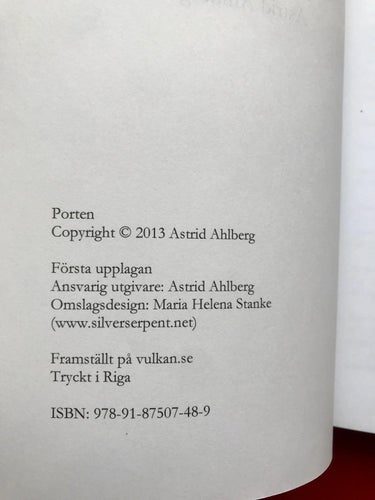 PORTEN Första delen om Ön Astrid Ahlberg 2013