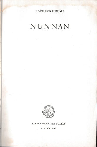 Nunnan - Kathryn Hulme (inbunden, hård pärm)