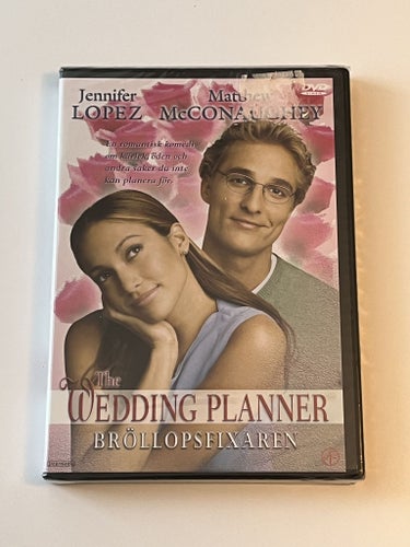 The wedding planner (Jennifer Lopez & Matthew McConaughey, 2001). Inplastad DVD