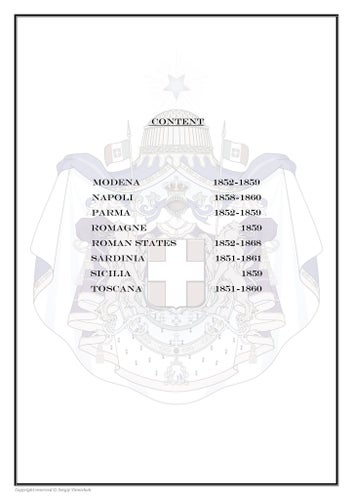 Italia Italian States 1851-1868 PDF(DIGITAL) ALBUM INGA FRIMÄRKEN!!