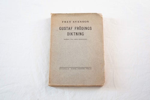 Frey Svenson Gustaf Frödings diktning, litteratur, posesi, endast 500 ex.