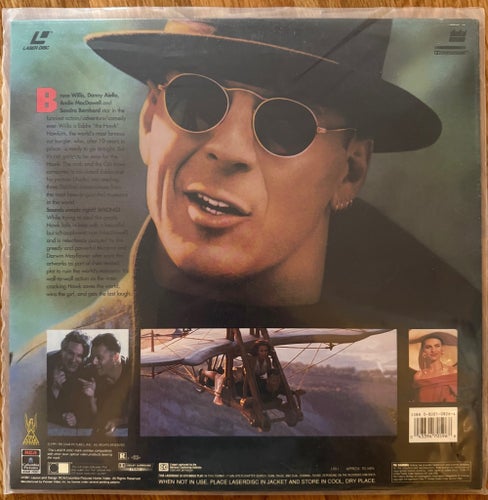 Hudson Hawk • LaserDisc • Bruce Willis • Kult • 1991 • CLV