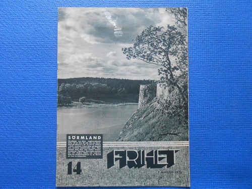 Frihet 14 1938 Sörmland Åbo Eskilstuna Spanska inbördeskriget Ivar Lo Johansson