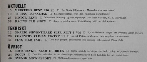 FART 1963/3 Mercedes 230SL 230 SL, Monte Carlo-rallyt Erik Carlsson