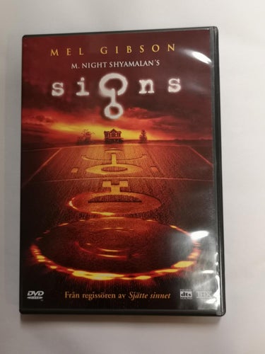 DVD Signs Mel Gibson Joaquin Phoenix Shyamalan Sjätte Sinnet TOPPSKICK