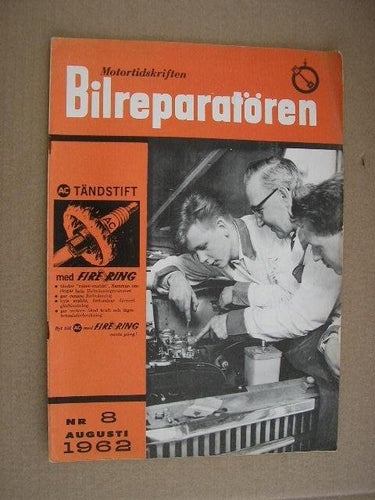 Motortidskriften BILREPARATÖREN 1962 Nr. 8