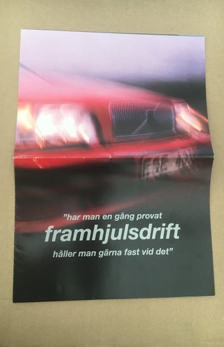 VOLVO Försäljningsbroschyr 850 GLT Framhjulsdrift