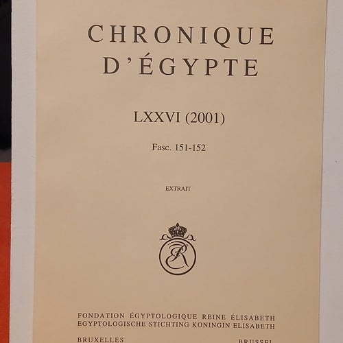 Chronique D'Égypte LXXVI (2001)