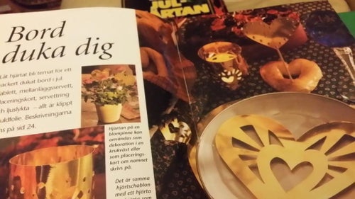 HANDARBETE häfte JUL hjärtan