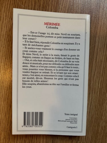 Colomba av Mérimée