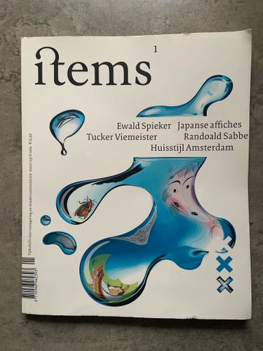Tidskriften Items 1, 2004 grafisk design