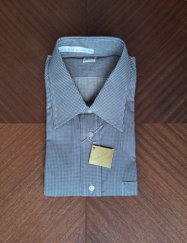 NOS VINTAGE 70-TAL Skjorta spearpoint dress shirt dogstooth