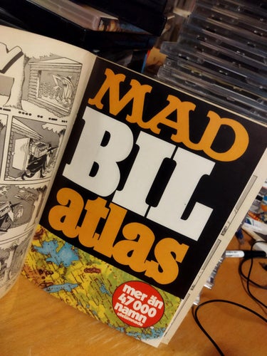 Svenska Mad 1975 nr 4. med Mads bilatlas, Very Fine plus