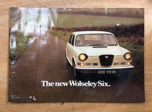 Försäljningsbroschyr The New Wolseley Six