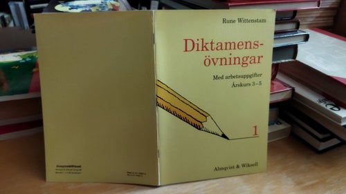 Diktamensövningar 1 med arbetsuppgifter årskurs 3-5 av Rune Wittenstam, Very F