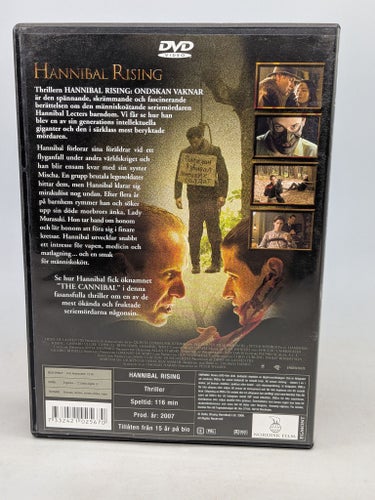 Hannibal Rising Ondskan Vaknar - Svensk text - DVD