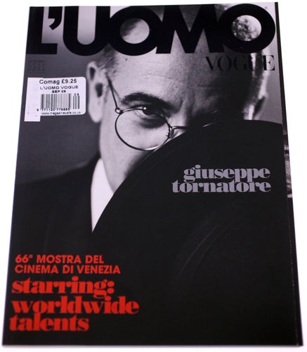 L'Uomo Vogue Italia men's magazine-No.403-September 2009-Giuseppe Tornatore-NEW